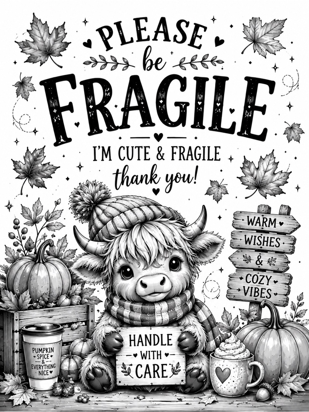 Fall Fragile 4x6 50 count